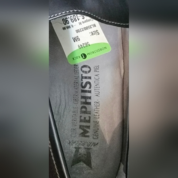 Mephisto black leather arch support wedge loafers, walking shoe. Lovell comfort - Picture 6 of 7